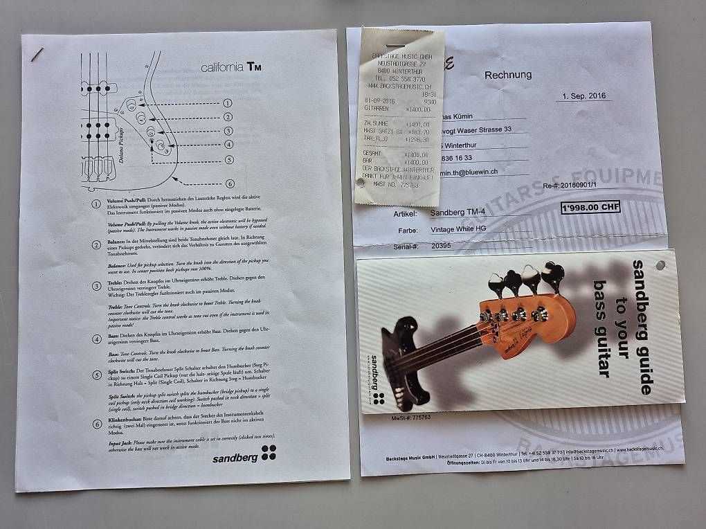 Strumenti musicali: Sandberg California TM4 – Usato da Seuzach venduto da Samakorn12 4