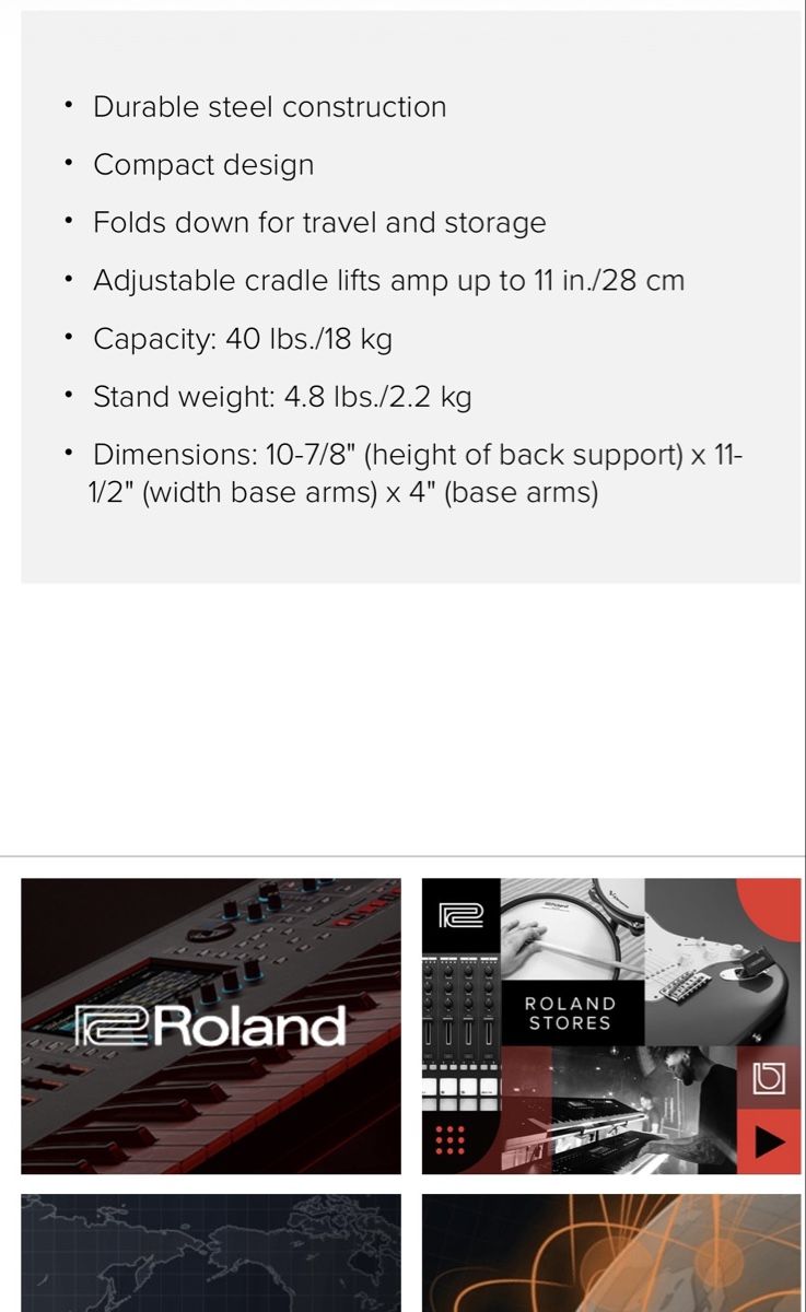 Altro in Decorazioni & Accessori: Amp Ständer Roland RAS-S01 – Nuovo (secondo la descrizione) da St. Gallen venduto da bru_v8p7 3