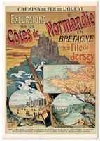 Plakat Chemins de Fer de l'Ouest - Normandie