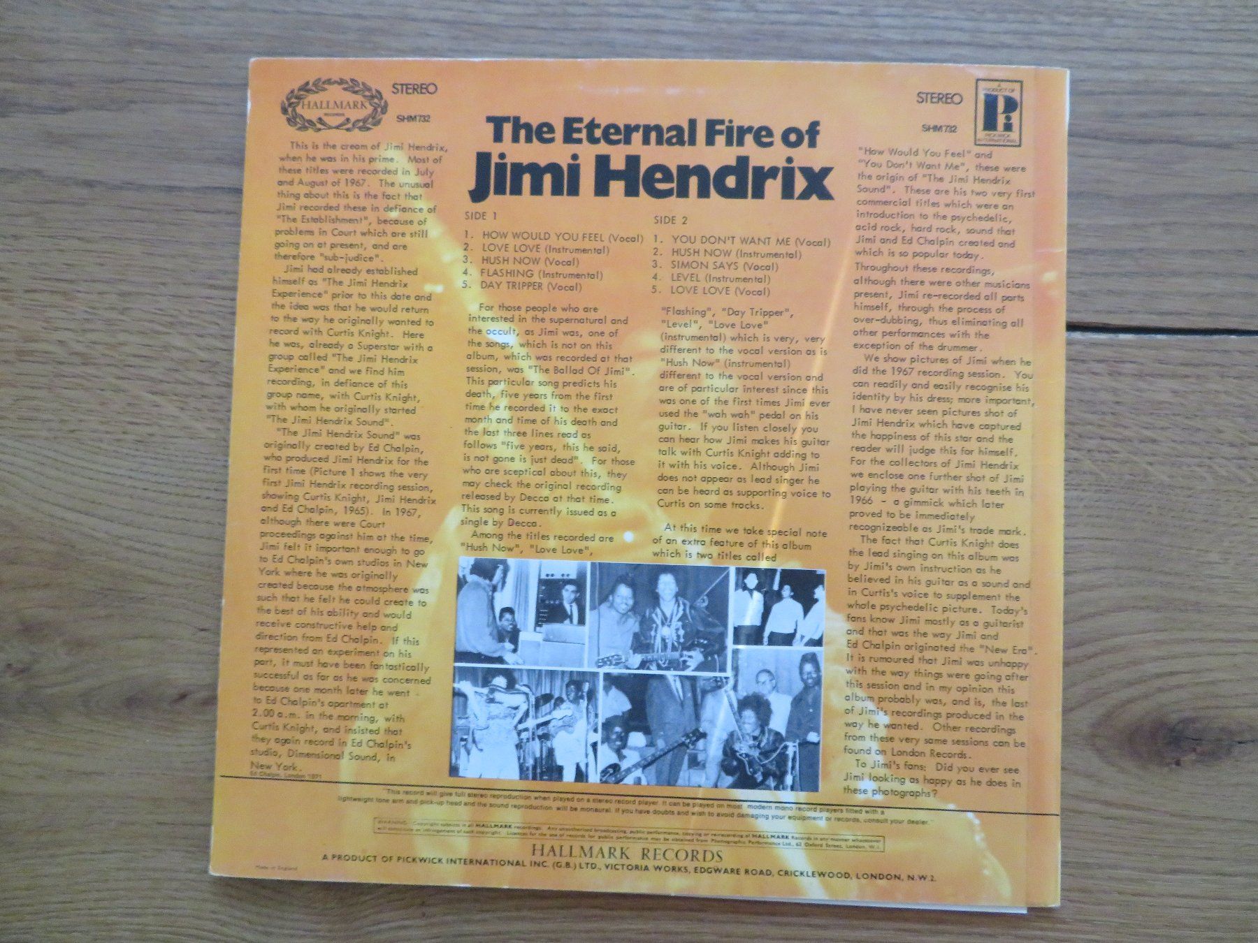 Dischi in vinile: JIMI HENDRIX THE ETERNAL FIRE OF – Nuovo (secondo la descrizione) da Zürich venduto da max_cp5f 1