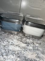 Set grattugie nuove con contenitore, acciaio inox