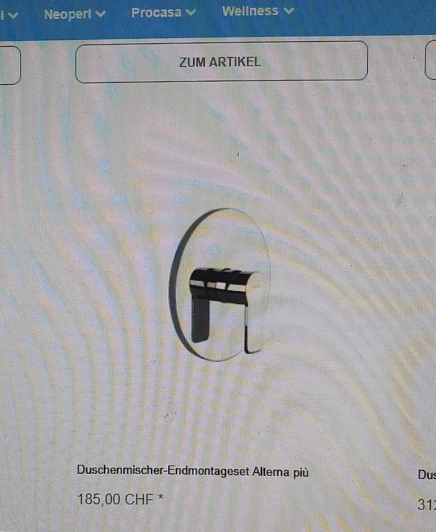 Alterna Docce: Armatur- Duschmischer, UP, von Alterna – Usato da Winterthur venduto da BauTeilLaden2000 5