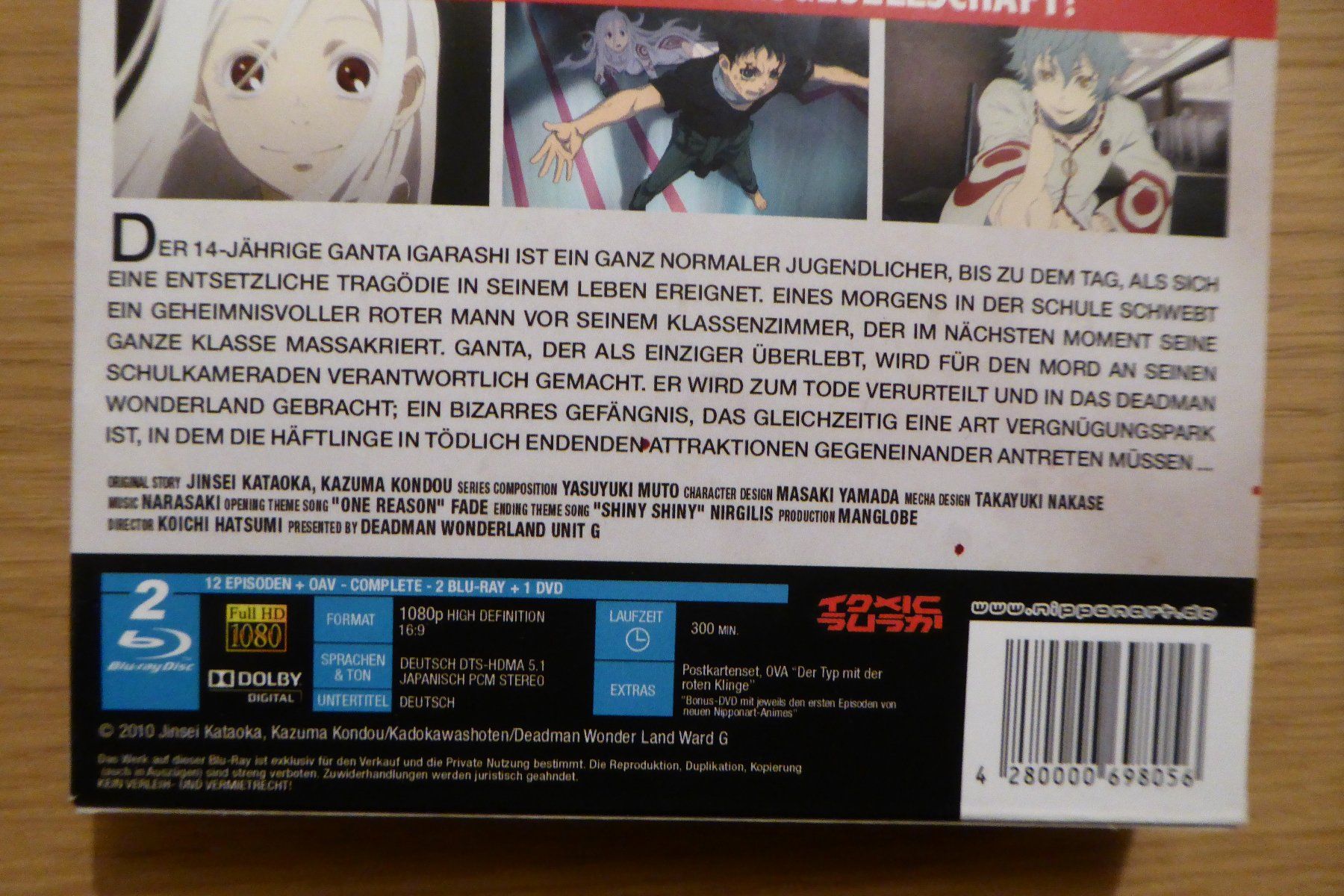 Tutti i DVDs: Bluray Anime Deadman Wonderland – Usato da Allschwil venduto da Summelsarium 3