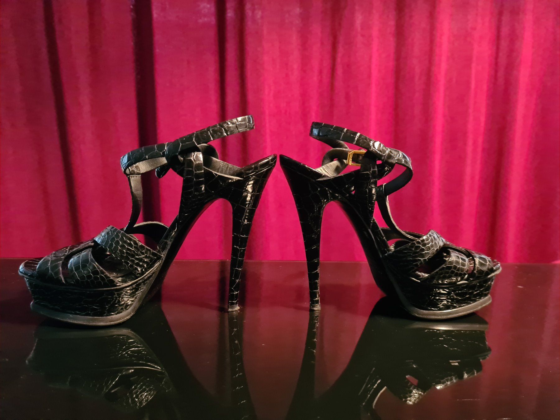 Saint Laurent Scarpe da donna: Saint Laurent Tribute Sandals 37,5 – Usato da Kloten venduto da Kri23 8