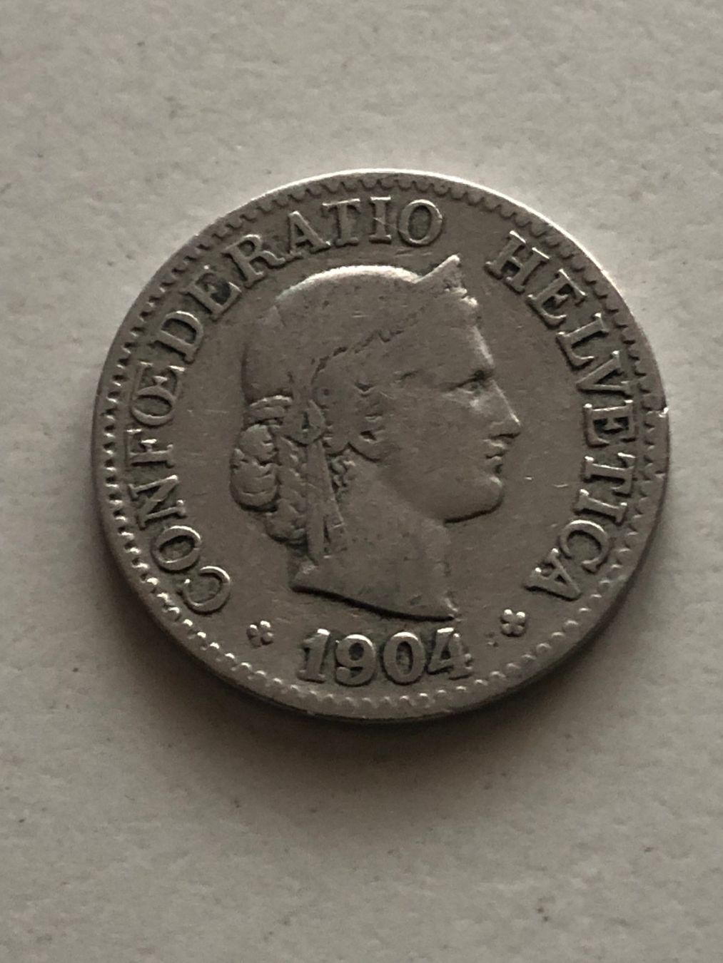 Alle Münzen: 10 Rp. 1904 – Gebraucht aus Schötz von Odpa