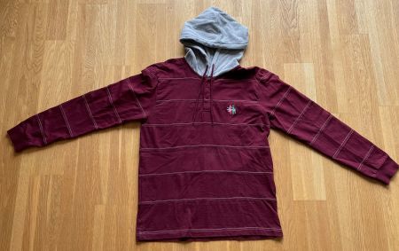 Pull à capuche bordeaux Stüssy, S homme