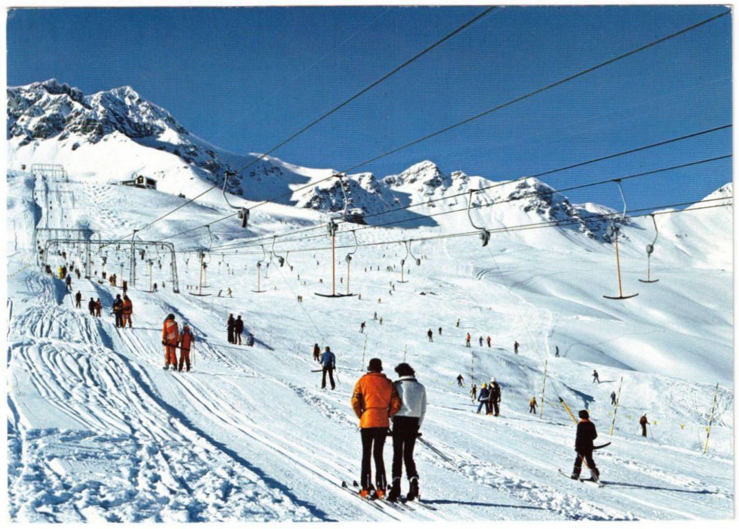 Cartoline postali: Scuol - Skilifte Motta Naluns – Usato da Binningen venduto da Mountainrider