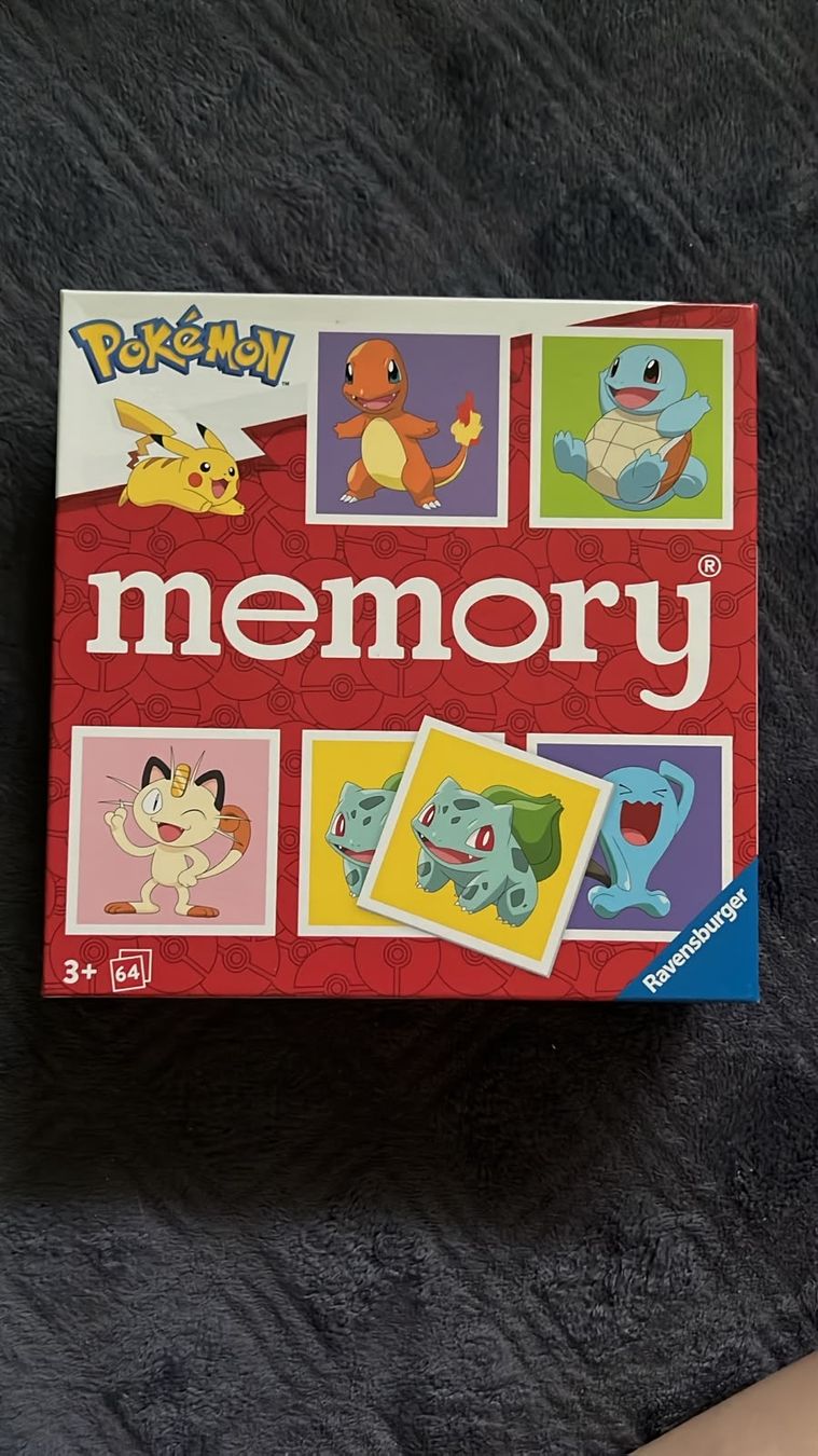 Ravensburger Giochi: Pokemon Memory Ravensburger Brettspiel Neuware 64 Karten 3+ – Nuovo e nell'imballaggio originale da Eschen venduto da DrWachter