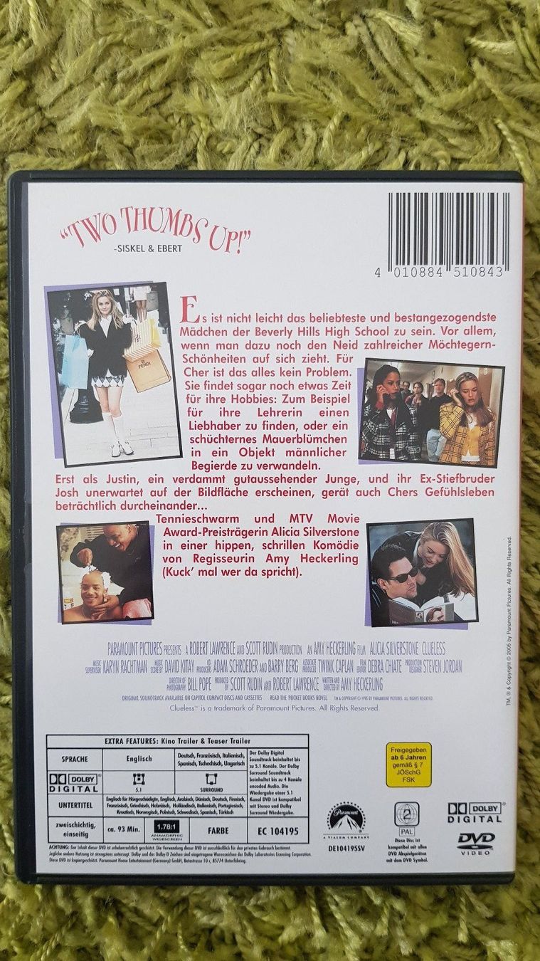 Tutti i DVDs: Clueless was sonst – Usato da Dornach venduto da Letizia1987 1