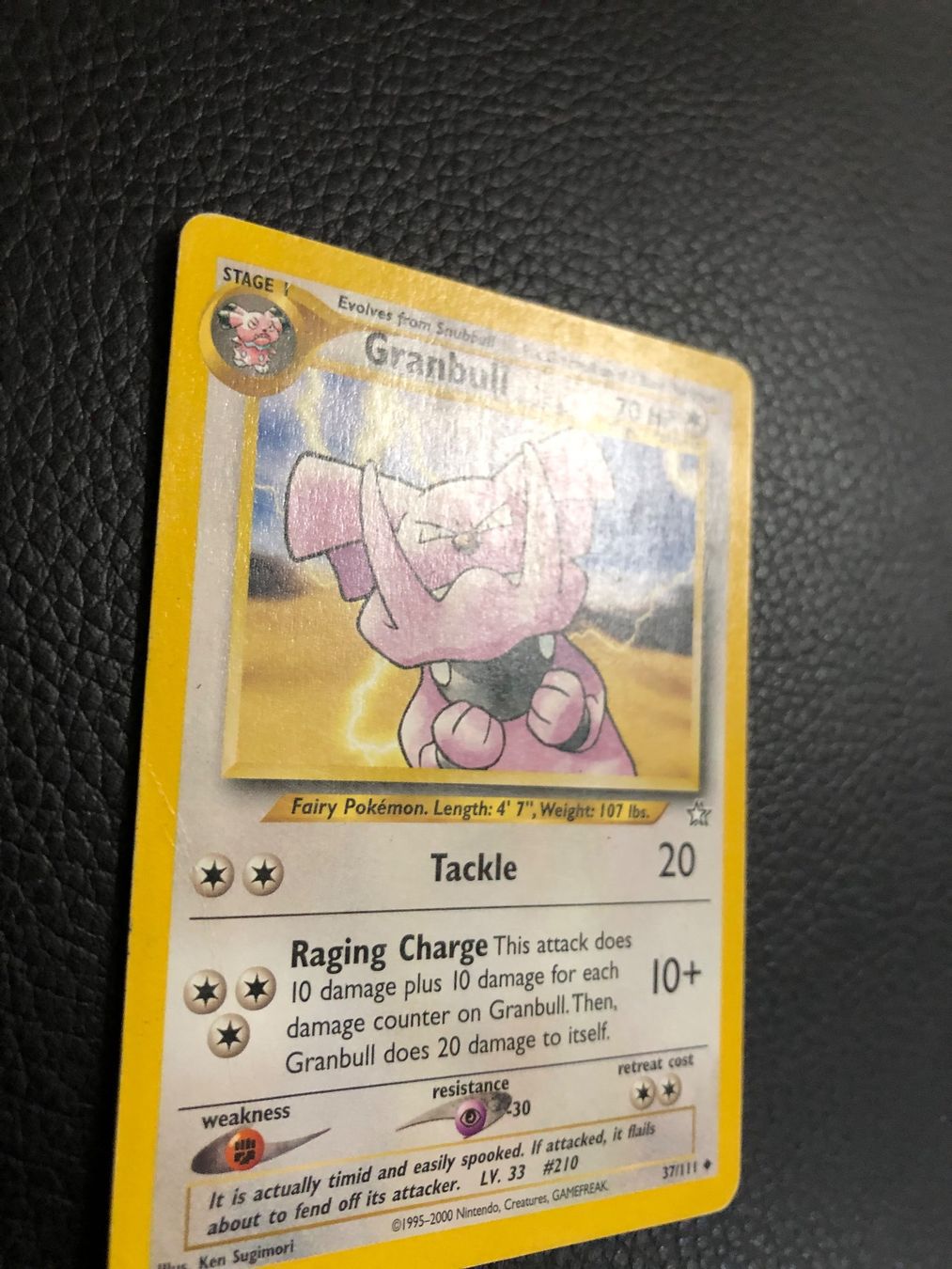 Pokémon Carte collezionabili: Neo Genesis Granbull 37/111 Ab 1 – Usato da Paradiso venduto da Pkmn10 2