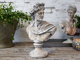 Büste «Homme» aus Zement, Chic Antique
