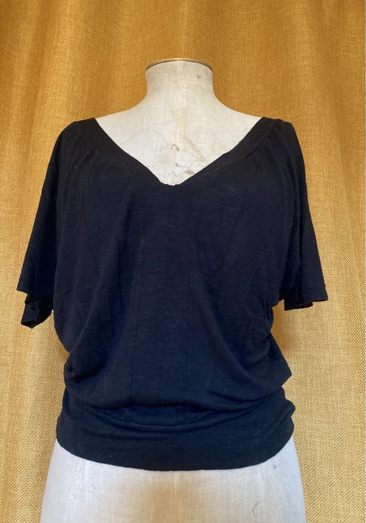 Blouse Femme Banana Republic Décolleté Plongeant Motif Guépard - Taille M - Très Bon état