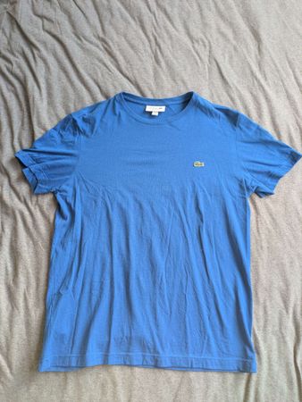 Lacoste Herren T-Shirt, Grösse M, Blau, Top Zustand!