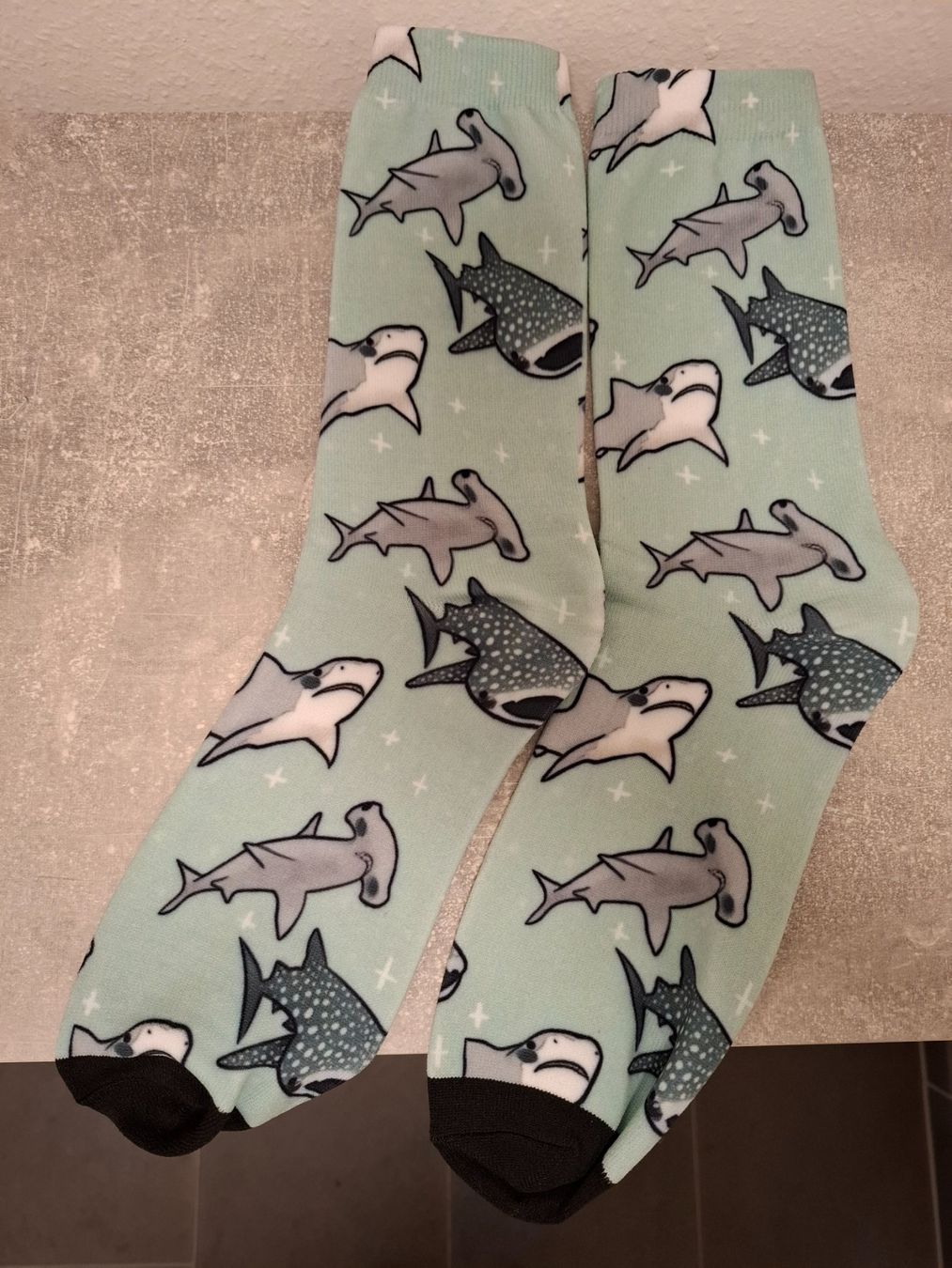 Calze: Socken Hai, Socken Haifisch – Nuovo e nell'imballaggio originale da Winterthur venduto da andrekeller95