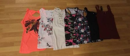 7 trägertops gr. M 
