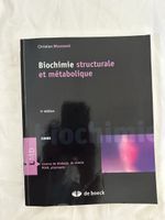 Biochimie structurale et métabolique Christian Moussard