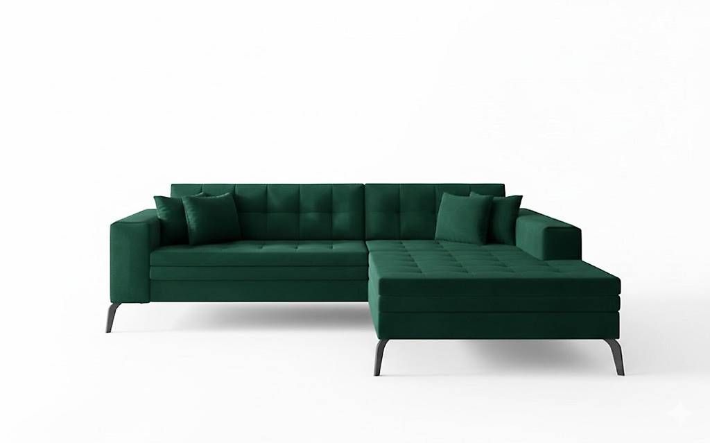 Sofas: Design Ecksofa Schlafsofa mit Bettfunktion in Grün – D'occasion à Zug par jvmoebel-schweiz