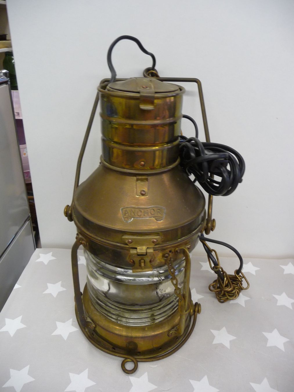 Lampade: elektrifizierte Anchor Lampe Leuchte Schiffslampe ? – Usato da Rafz venduto da Powacaddy
