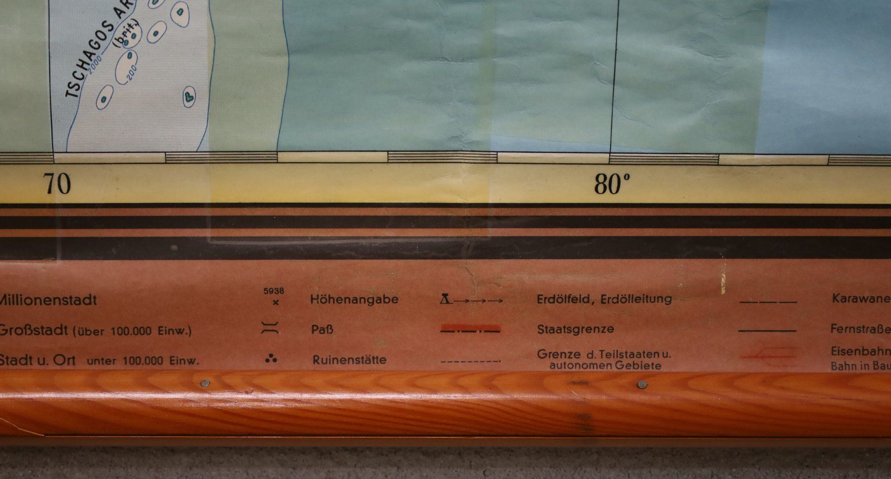 Cartine & Atlanti: XL Schulwandkarte "Asien" 2 – Usato da Birrwil venduto da brandschatz_birrwil 7