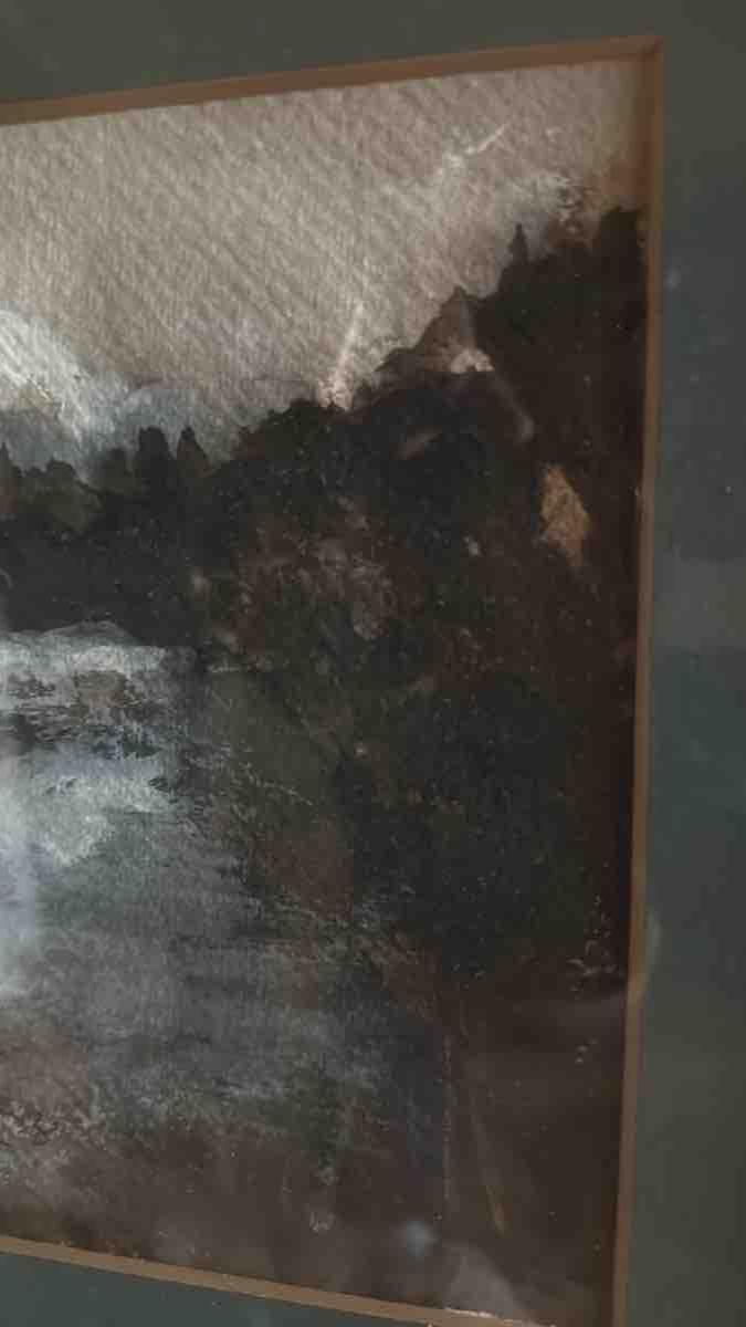Gemälde: Abstraktes Wandbild gerahmt – Gebraucht aus Bern von Space-Bubble 1