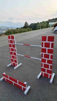 Hindernisse Hobby Horse rot weiss Hunde Training