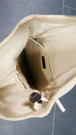 Rucksack mit echt Lederapplikationen und Laptopfach