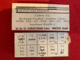 SCHWARTZMANN - Calibres 5 1/4" 9 Roues d'Ancre - Wied No 6
