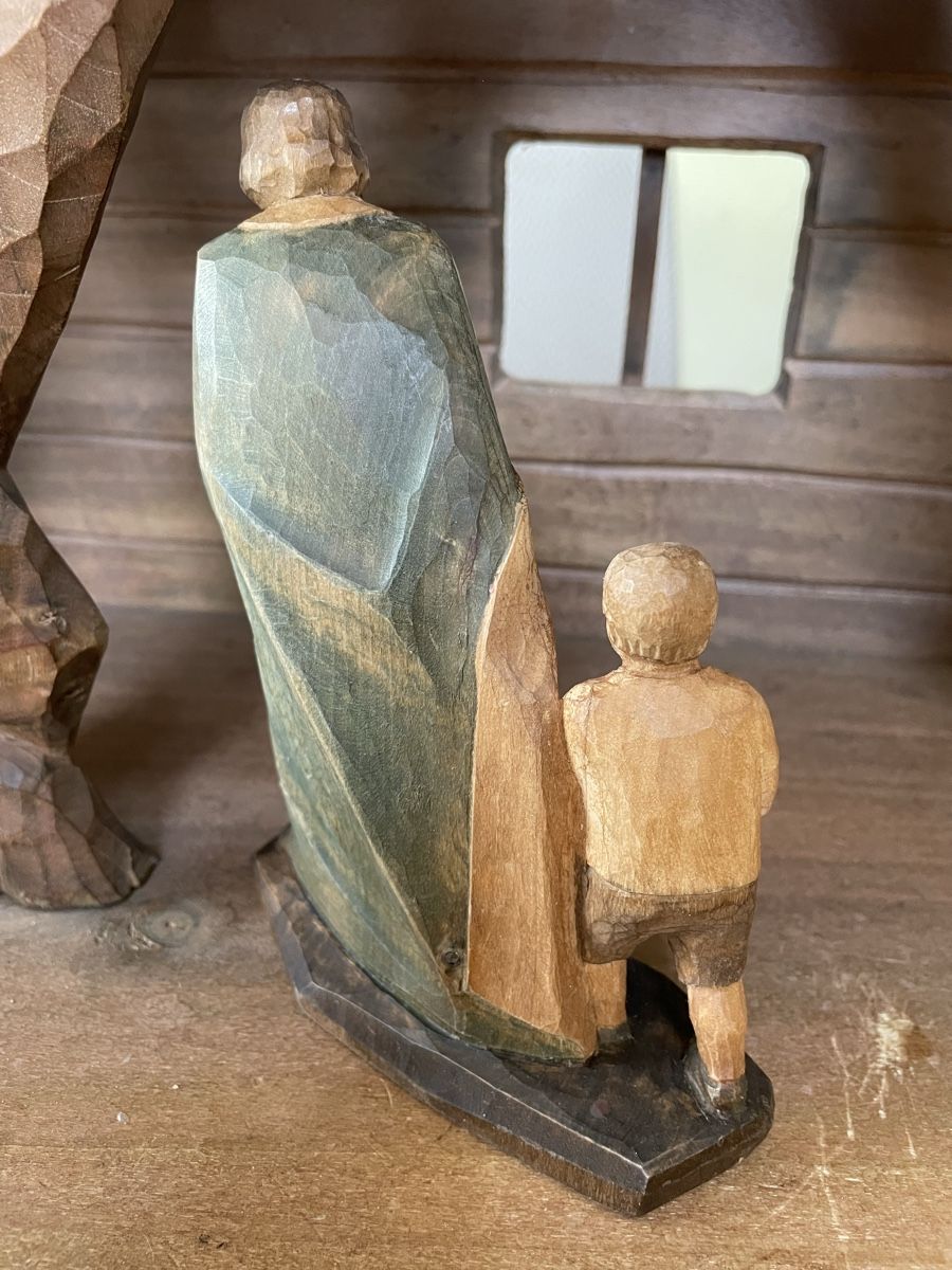 Statuette: Hirte mit Knabe E.Thomann Brienz – Usato da Flawil venduto da Naphtali 2