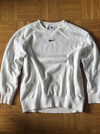 Nike White Minimalist Sweatshirt, Size M