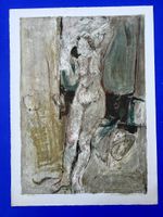 Hannes Portmann, Original Lithographie, Frauenakt 1974
