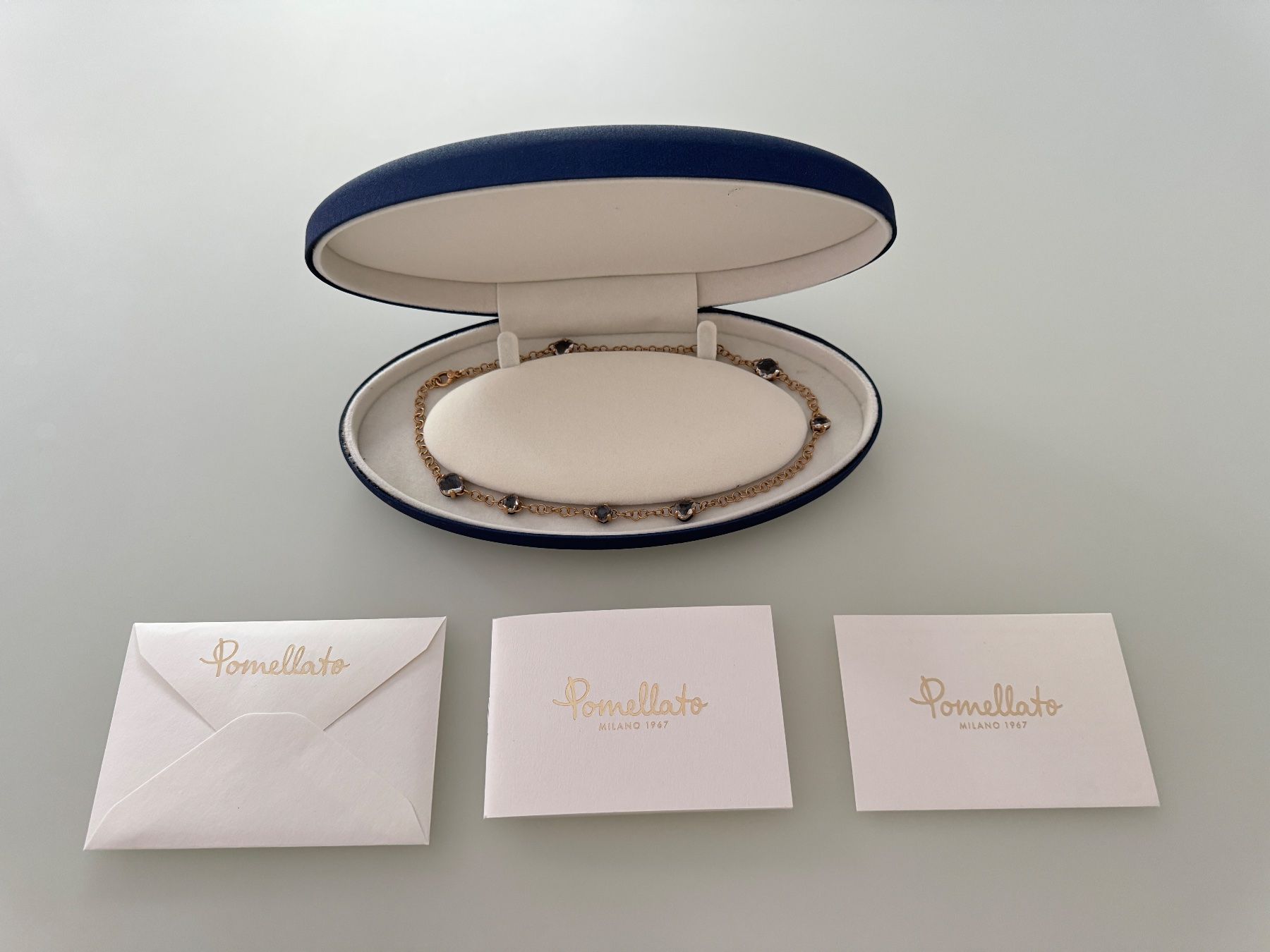 Pomellato Catenine: Collier Pomellato Capri en Or Rose Mat / Onyx – Usato da Geneve venduto da iBest 1