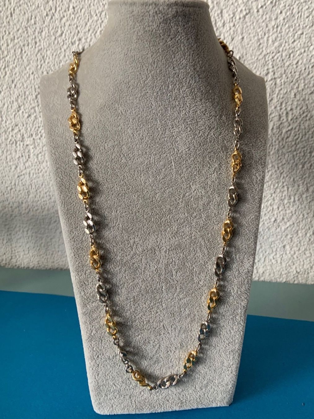 Catenine: Panzerkette goldig/metall 75 cm lang – Usato da Laufen venduto da belleskulptur 1