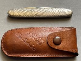 Antikes Sackmesser Solingen 78 mm - versilbert - Rarität