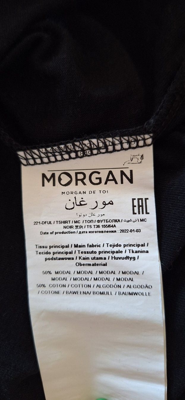 Morgan T-shirt: Morgan, t-shirt noir – Nuovo (secondo la descrizione) da Lussery-Villars venduto da pousinete02 2