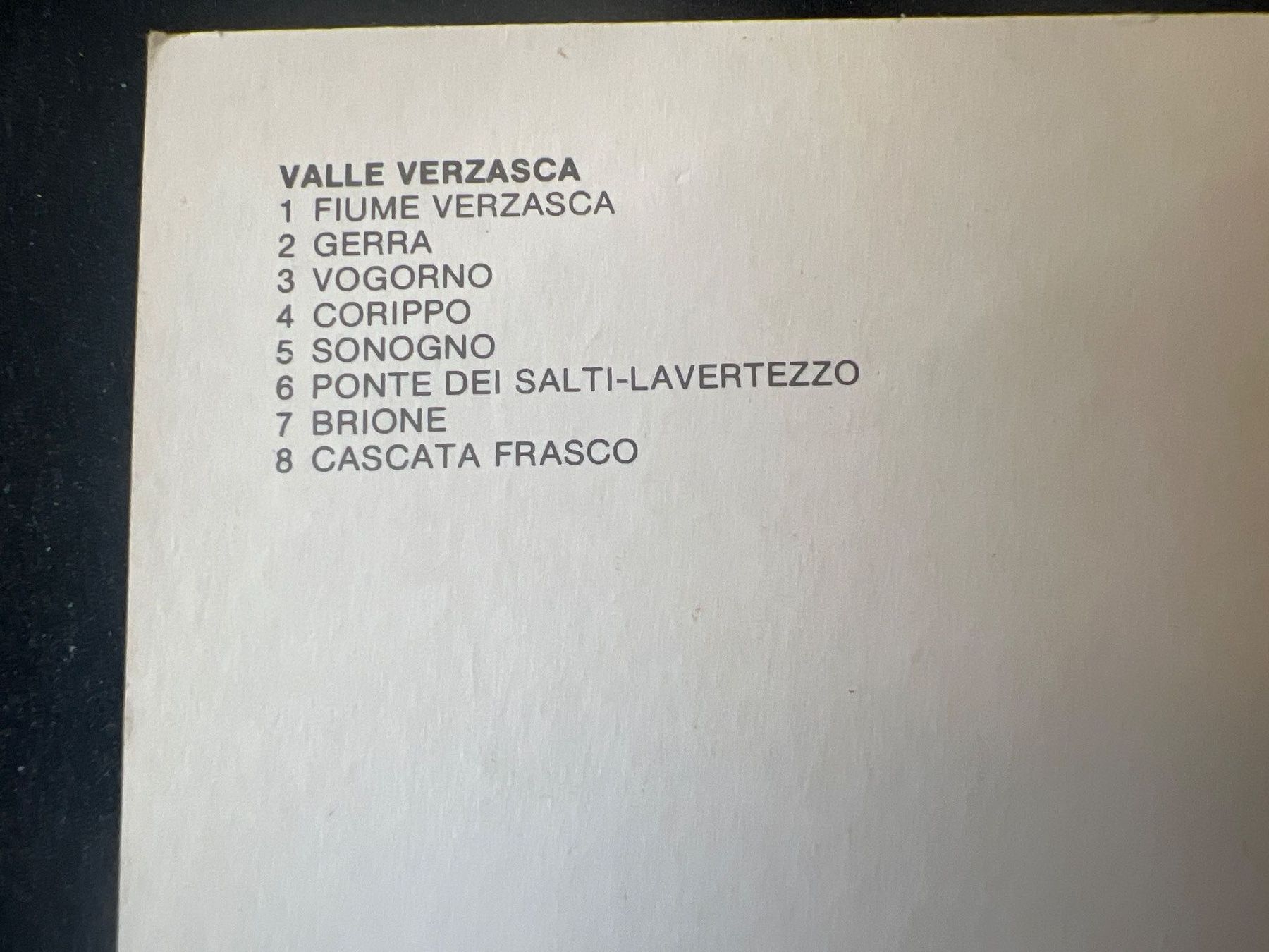 Cartoline postali: Ansichtskarte Format A5: Valle Verzasca – Usato da Widnau venduto da Brusi9 2