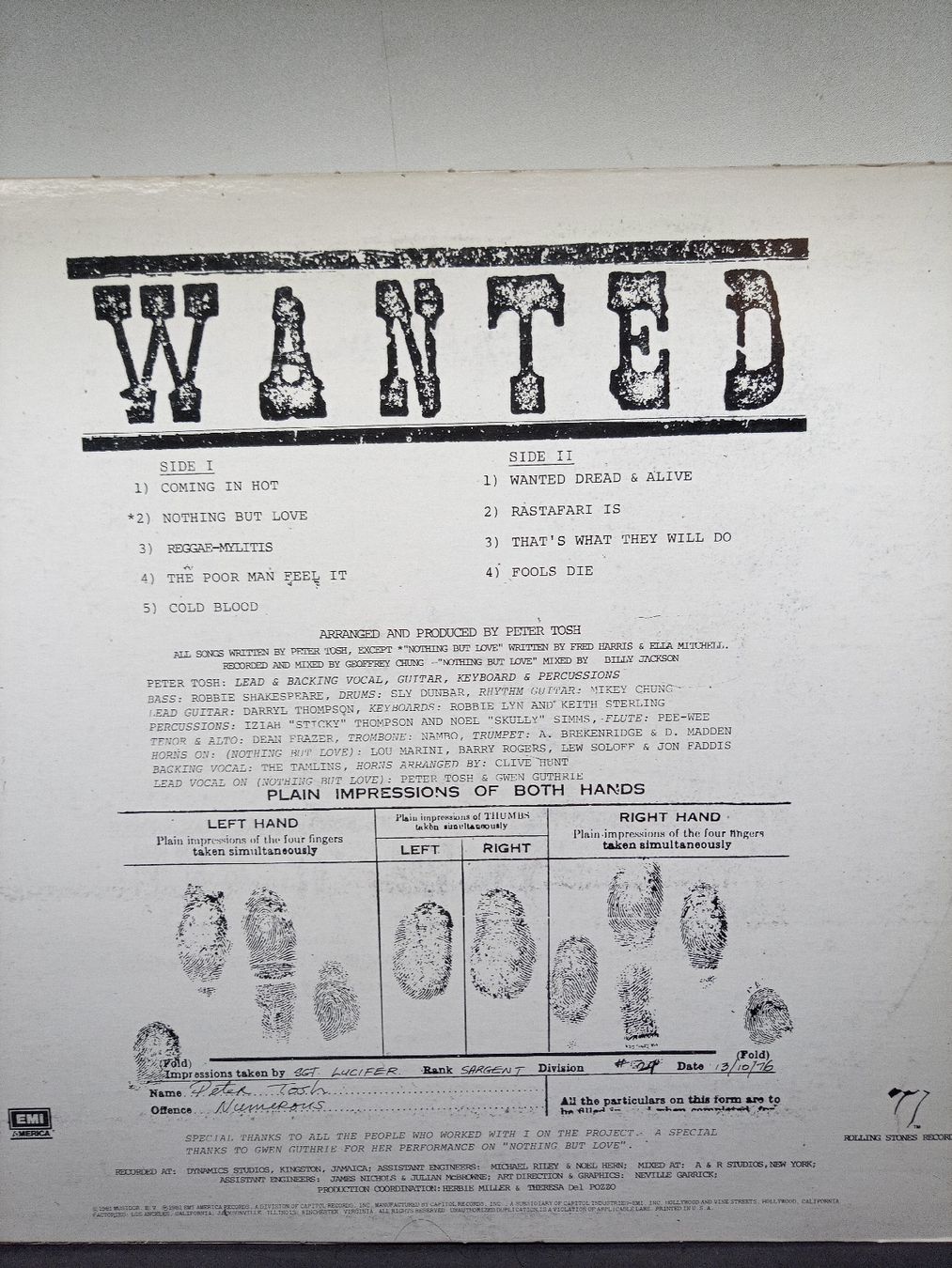 Dischi in vinile: Peter Tosh - 3 Vinyl LPs 1981/1984 & 1987 – Usato da basel venduto da markusb07 3