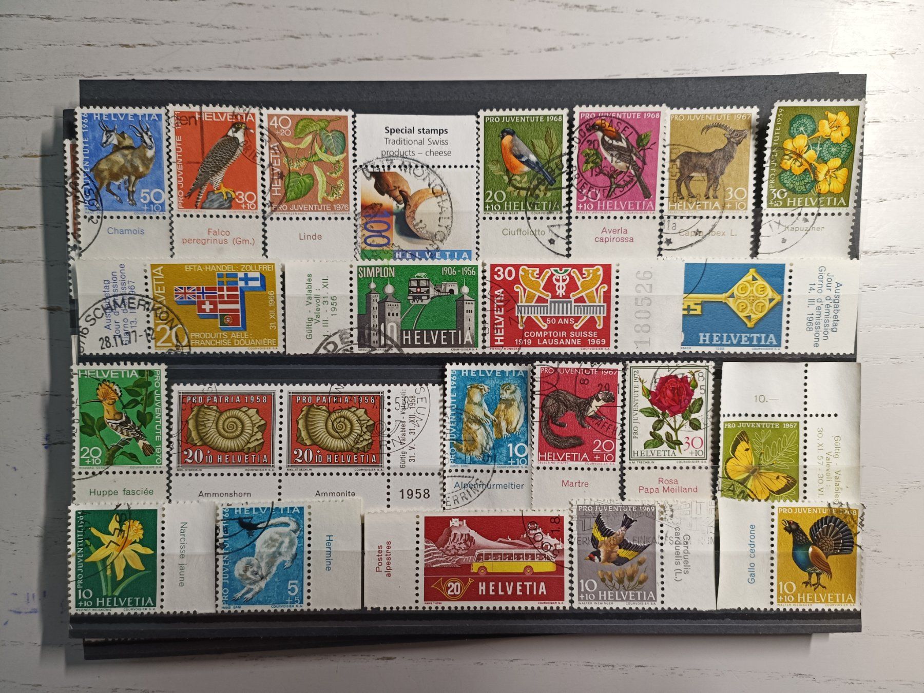 Tutti i francobolli: tolles TAB Lot Schweiz gestempelt – Usato da Dübendorf venduto da goeggi79