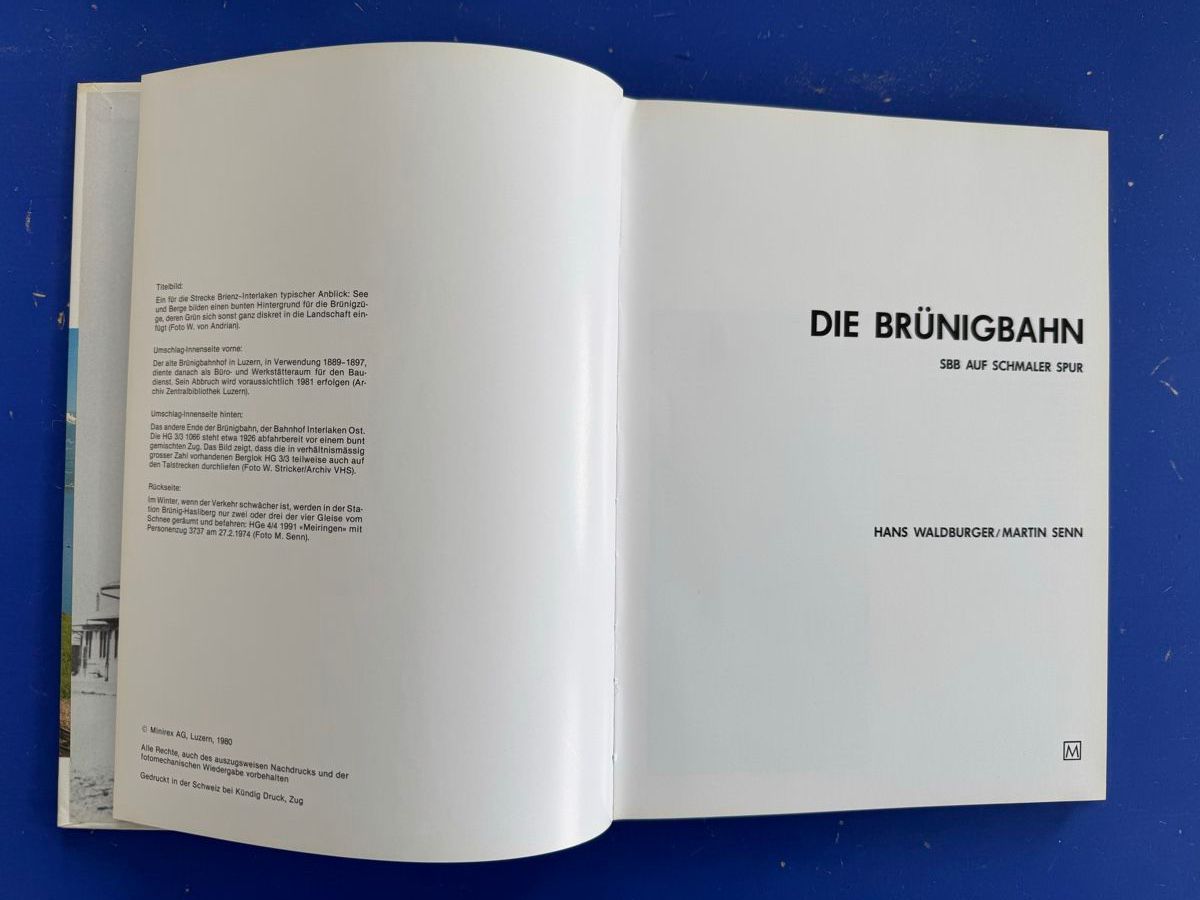 Libri: Die Brünigbahn - SBB auf schmaler Spur. 1980 – Usato da Adliswil venduto da buch_und_kunst 1