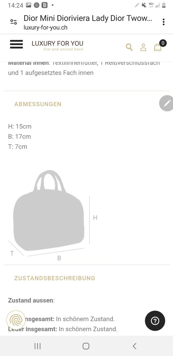 Dior Borse da donna: Dior tasche lady dior – Usato da Reiden venduto da Wonderwomen 9