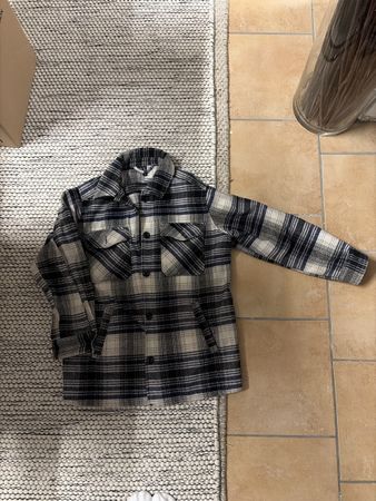 H&M Divided Hemdjacke kariert blau weiss Grösse S