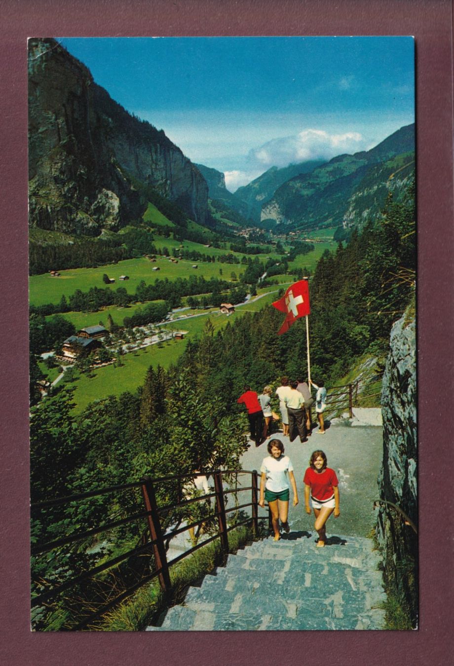 Cartoline postali: Am Eingang zur TRÜMMELBACHSCHLUCHT // kleiner Eckbug // – Usato da Pully venduto da nicecards