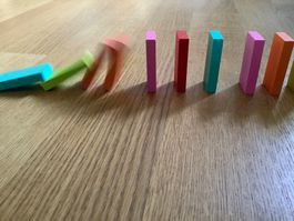 Holzspielzeug-Set für Kinder- Dominoset
