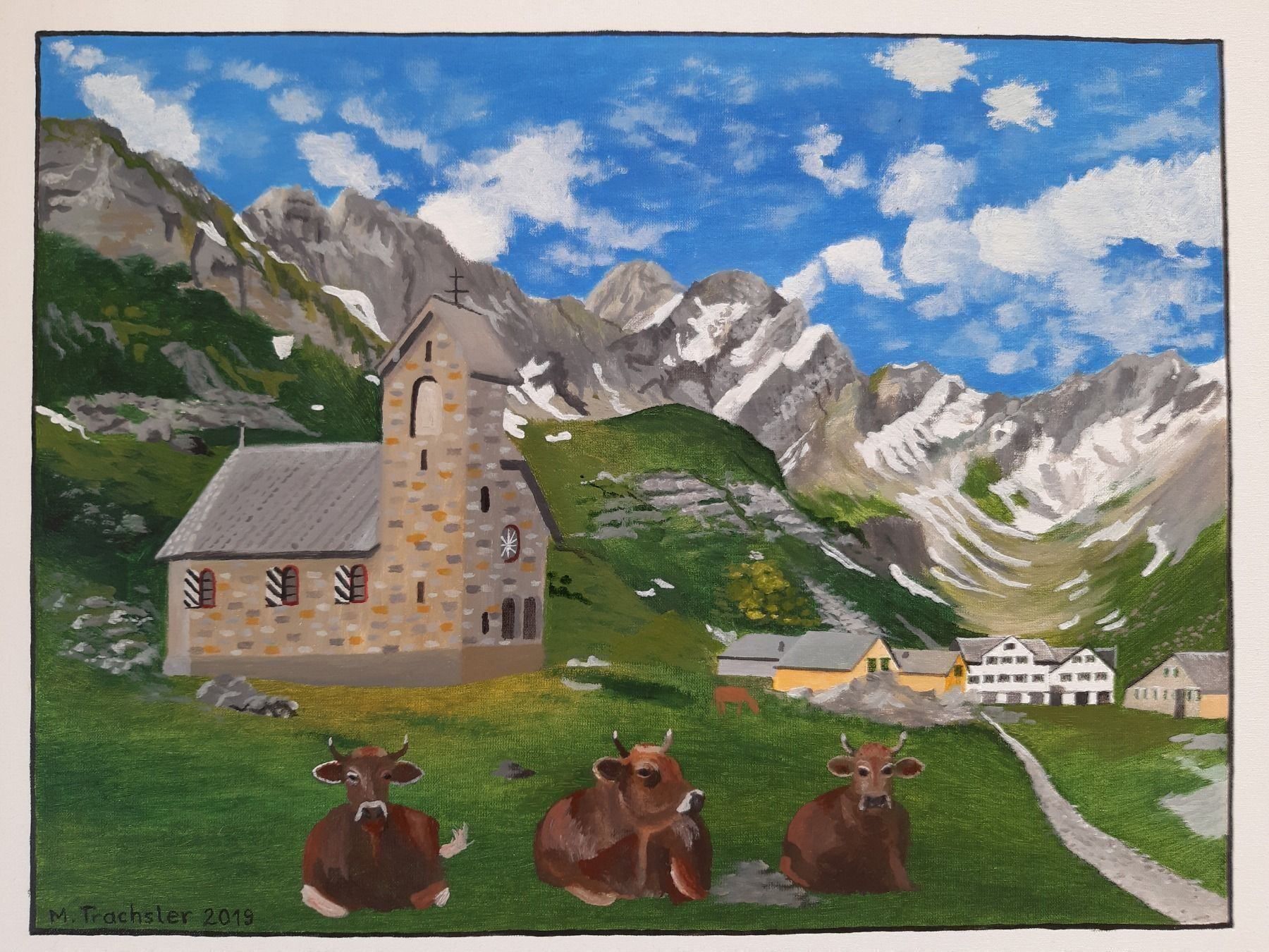 Gemälde: Appenzeller Malerei Meglisalp – Gebraucht aus Appenzell Steinegg von trachsler1978