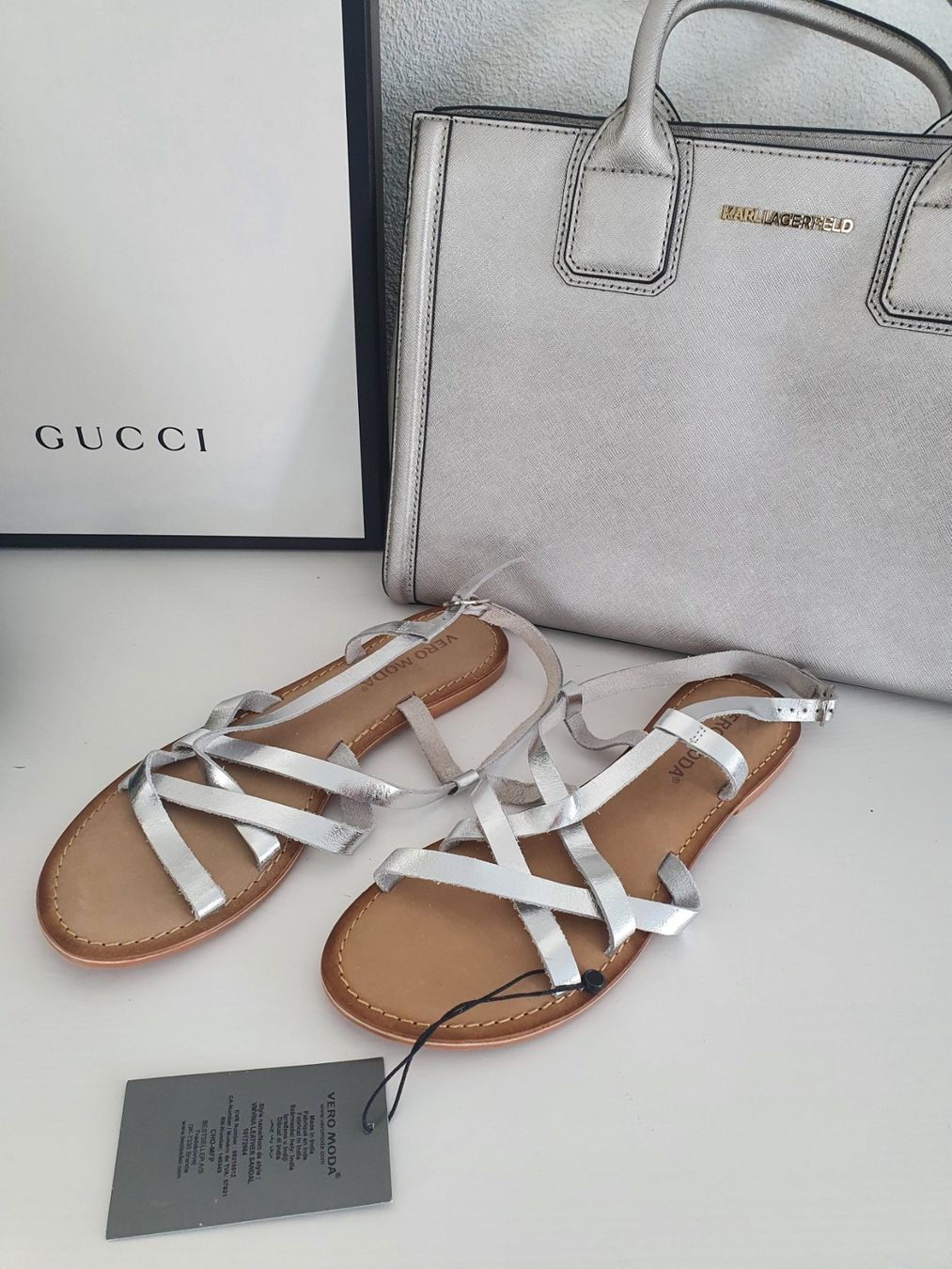 Scarpe da donna: Schuhe Vero Moda, Größe 40, silver, Leder – Nuovo e nell'imballaggio originale da Zuchwil venduto da ger_ws6t 1