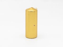 Kerze in Gold