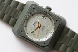 NOS - Tanus Date Fiberglas Military Automatic Watch -7i