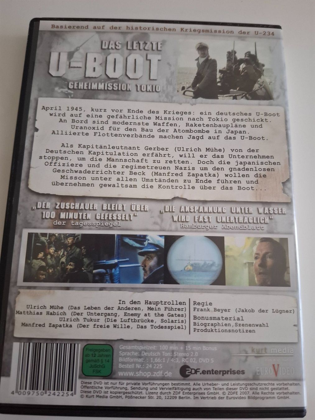 Tous les DVDs: Das letzte U-Boot Geheimmission Tokio . – D'occasion à Unterägeri par Somvix 1