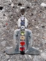 Silber Buddha Chakra Anhänger