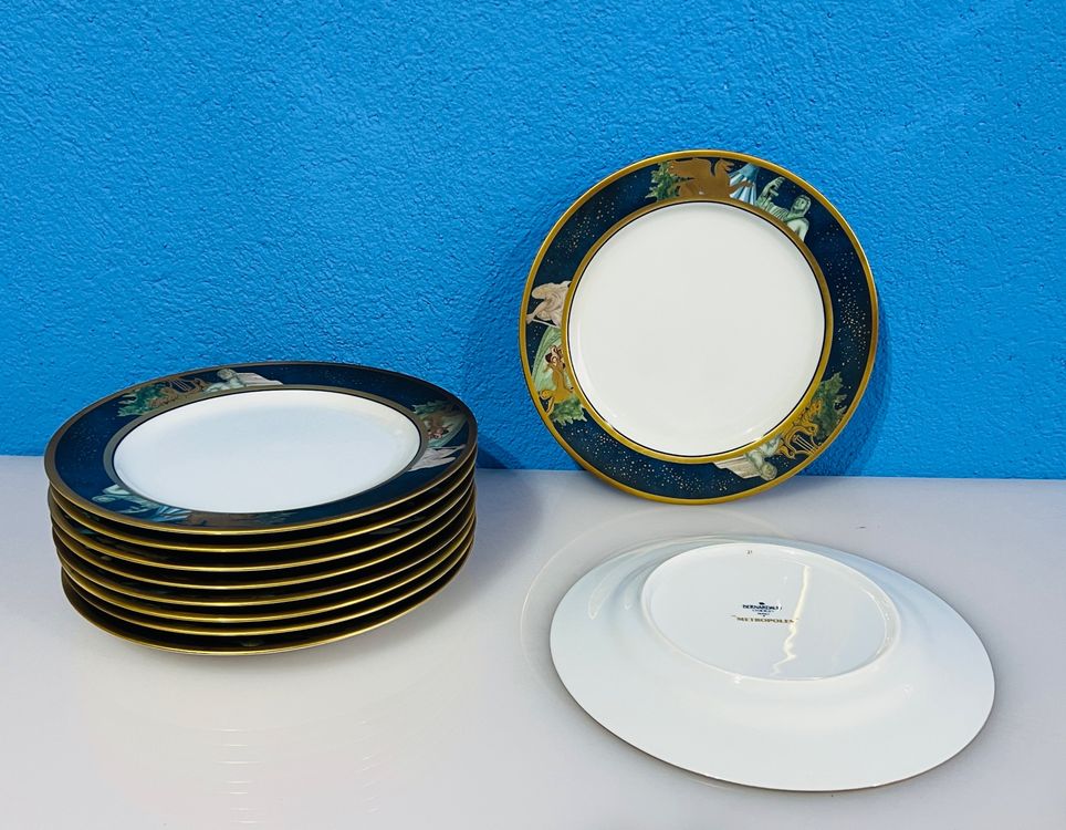 LIMOGES Porzellan 10 Teller 22cm BernardauD MetroPoliS… Kaufen auf