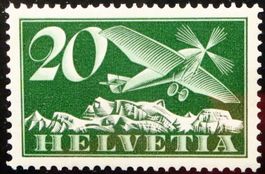 1925 : Flugzeug / Aviation   # 4  postfrisch